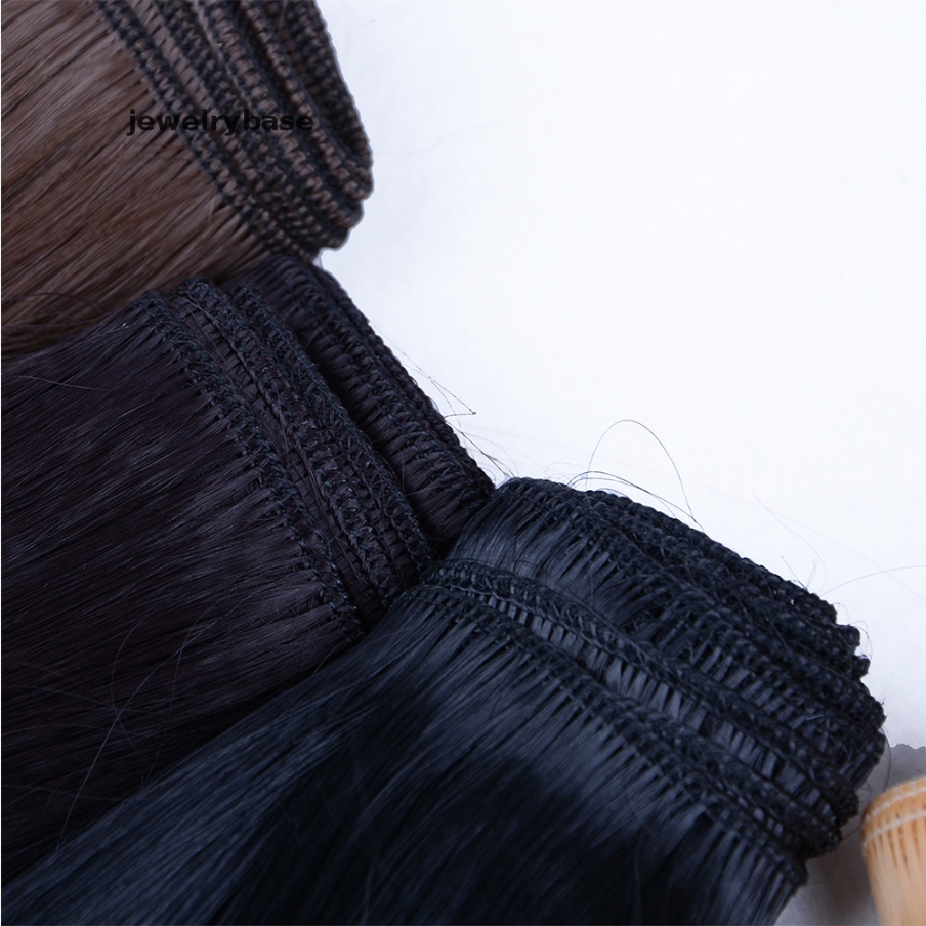 [jewelrybase] 10cmx100cm DIY Welf Fringe Wig High-temperature Wire Hair Untuk 1 /3 1 /4 BJD Doll Butik