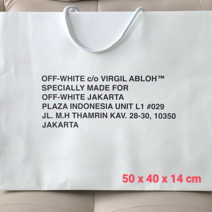 

⭐BISA COD⭐ paperbag off white large original / paper bag off white / kotak off wh