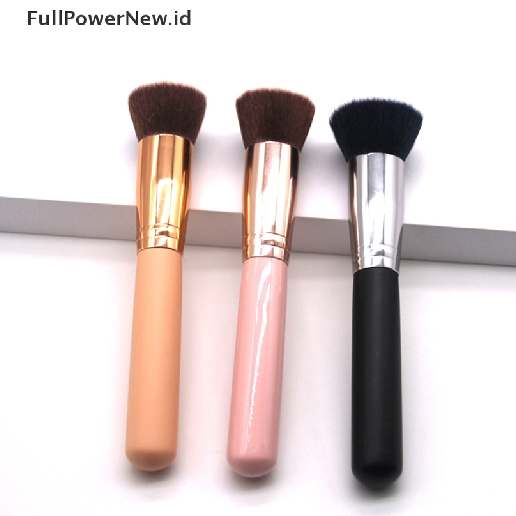 Power 1PC Kuas Makeup Flat Top Kabuki Foundation Brush Alat Kecantikan Kuas Wajah ID