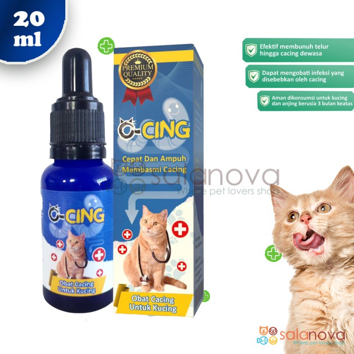 O-Cing Obat Cacing Kucing dan Anjing 20ml