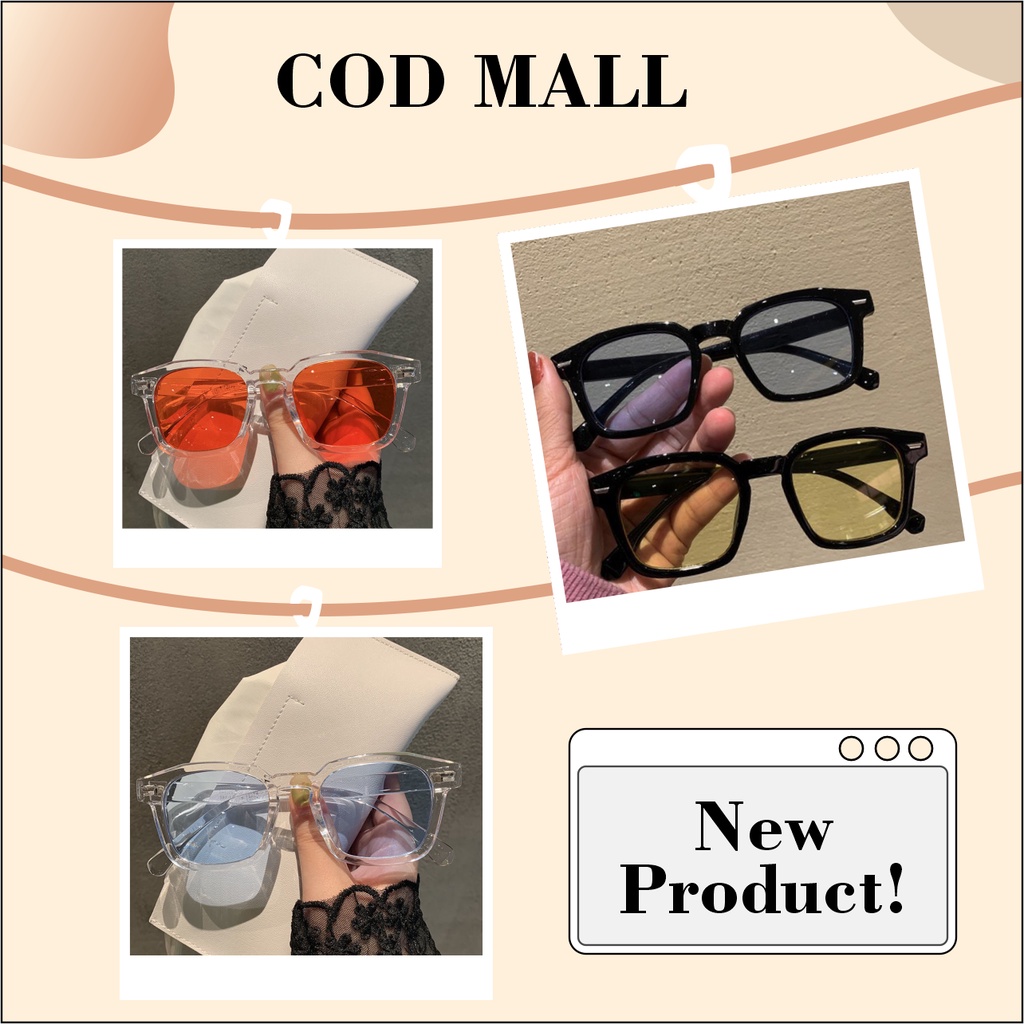 Kacamata Hitam Uniseks Pelindung Sinar UV400 Desain Korea Style Candy Color