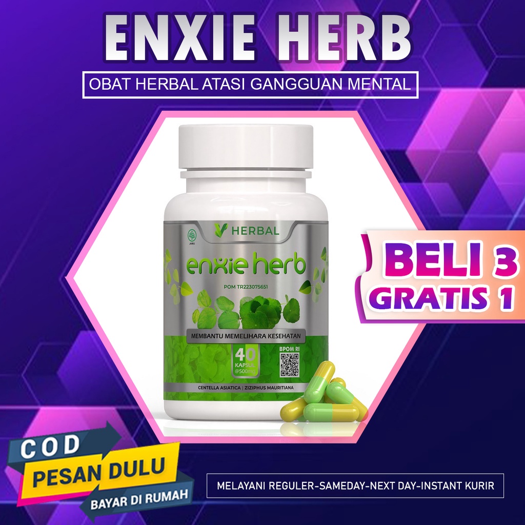 

BISa COD - Obat Stres Depresi Was was Herbal Alami Ampuh ENXIE HERB