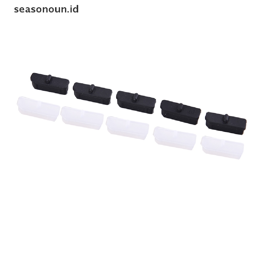 Seasonoun 10pcs DisplayPort Tutup Pelindung Penutup Karet Tutup Debu Untuk Komputer DP Conne.