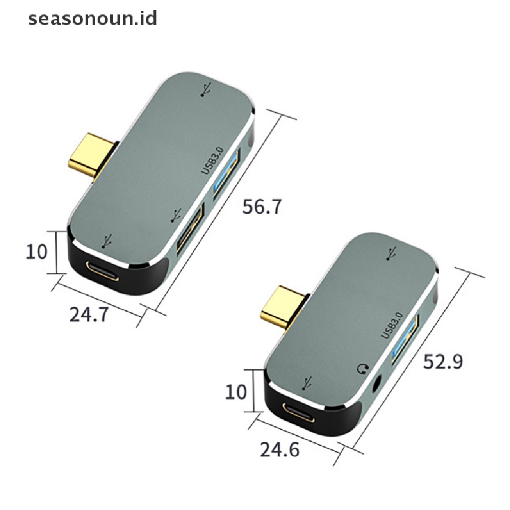 Seasonoun High Quality Multi-Fungsi Type-c USB Hub Notebook Ekspanding Dock Converter Kompatibel Dengan HDMI USB Extender Hub.