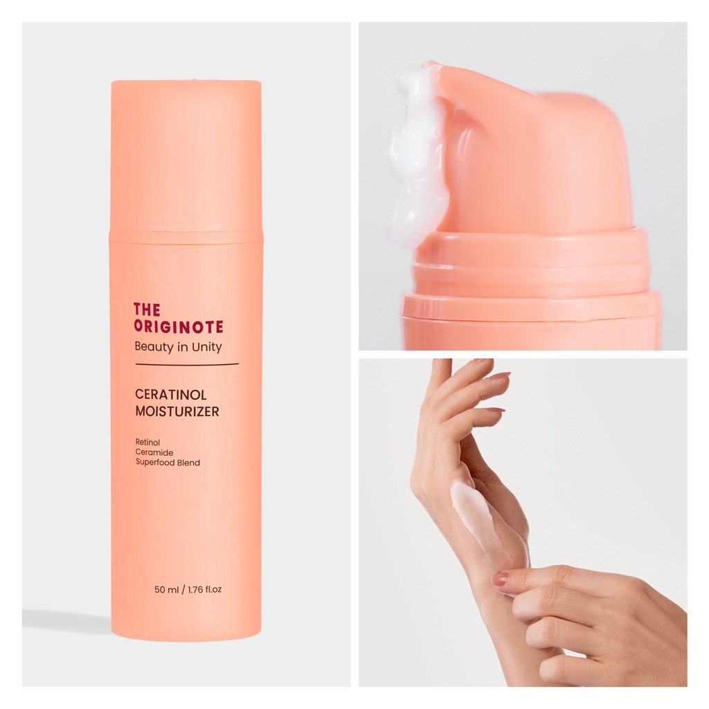 The Originote Ceratinol Moisturizer - Retinol Cream Gel Serum Pelembab Wajah