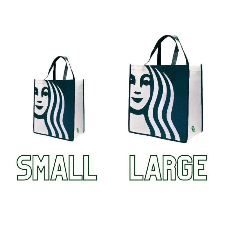 Tas Belanja Lipat Spunbond Ukuran Kecil dan Besar Motif Logo