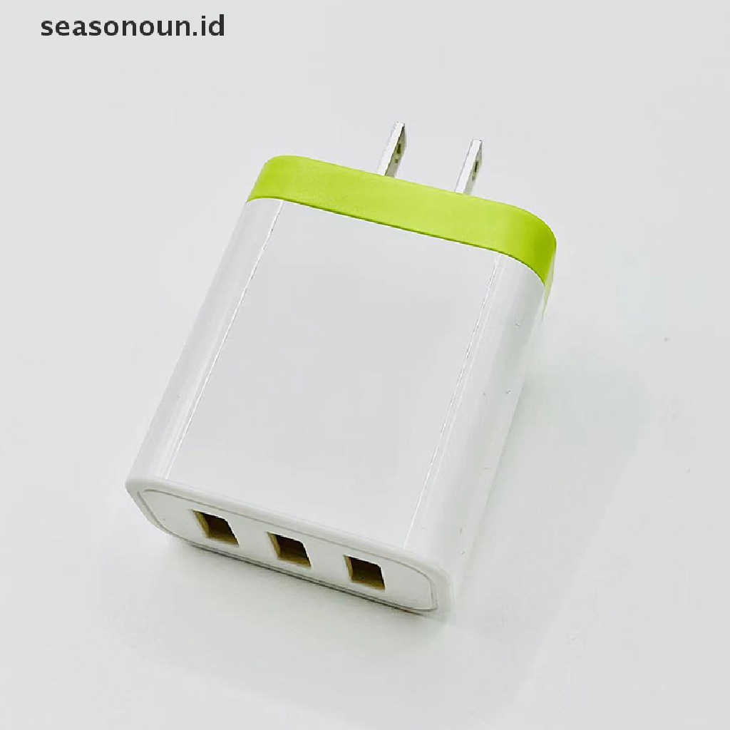 Seasonoun 1PCNew 3usb interface charger Ponsel Warna Sambungan Gaya universal.