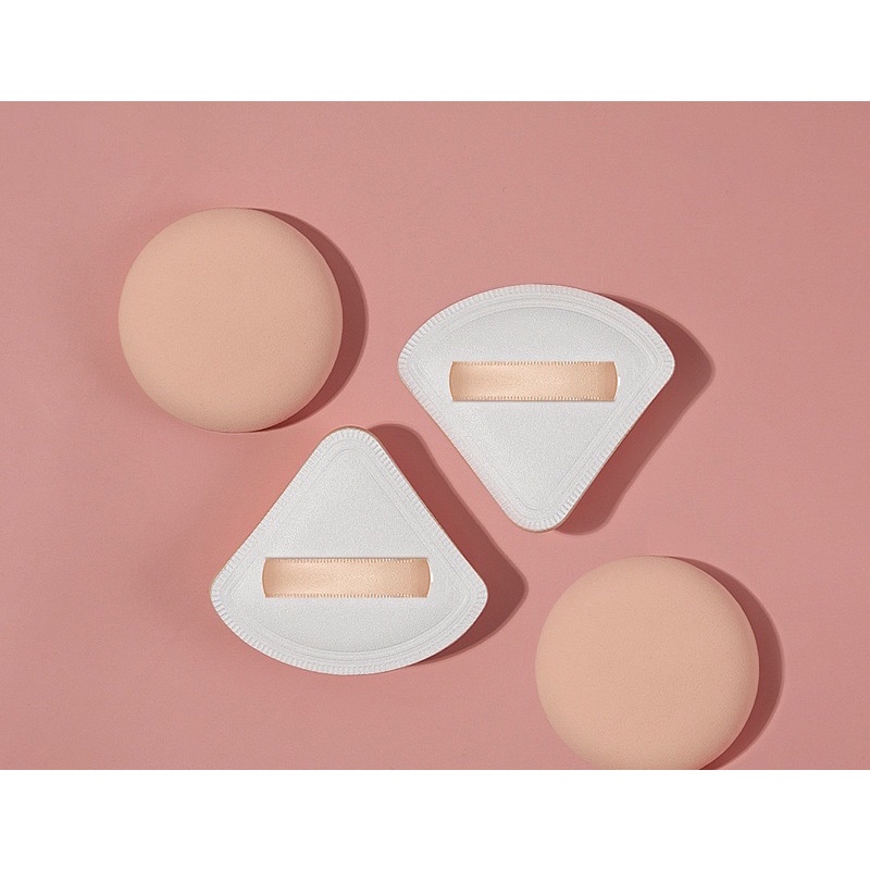 PGC (2in1) SPONGE BEDAK BULAT SEGI KOTAK / SPON BEDAK TEBAL / SPON BEDAK EMPUK / SOFT POWDER SPONGE