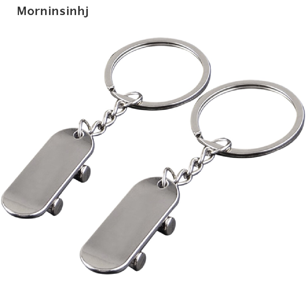 Mornin 1pasang Lovers Scooter Metal Keychain Skate Pria Car Key Ring Link Wanita Tas Liontin Kunci Gantungan Cincin Holder Souvenir Perhiasan id