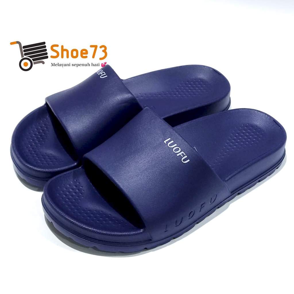 LUOFU E 6223 - 5LKW SIZE 36-44 ORIGINAL l Sandal Selop jelly pria l Sendal kokop impor