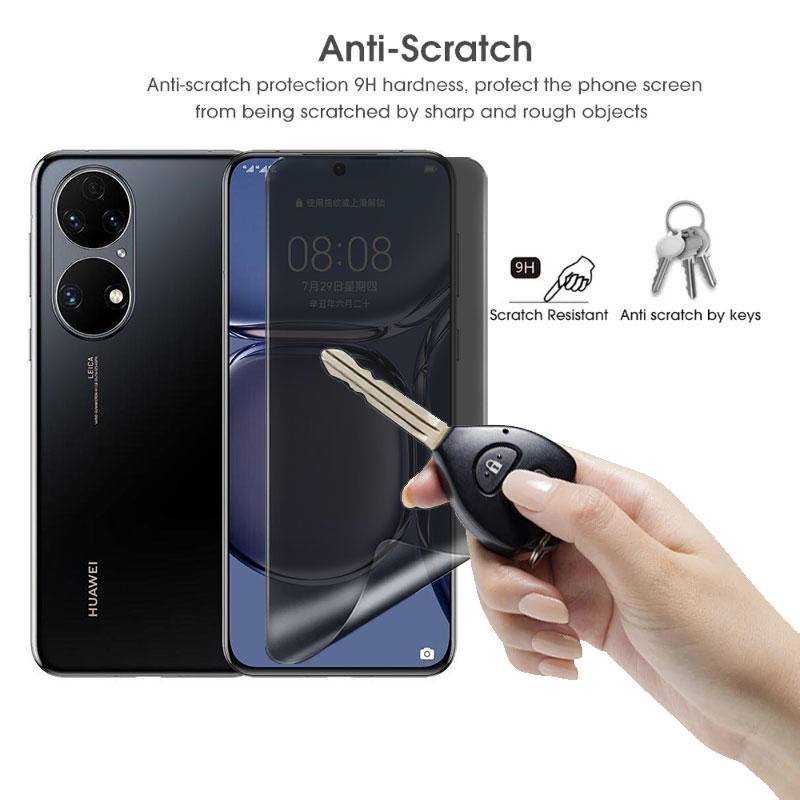 Film Hydrogel Anti Spy Untuk Huawei Mate50 40 30 30E 20 Pro Plus 50 40 RS 40E 20X Privasi Pelindung Layar Film Layar Anti Gores Untuk Huawei P50 P40 P30 P20 Pro Lite