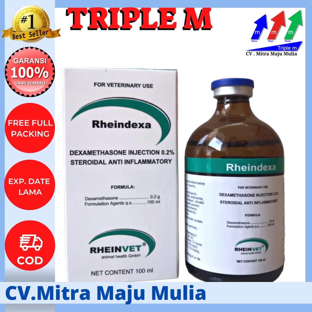 RHEINDEXA 100 ML - OBAT ANTI INFLAMASI HEWAN