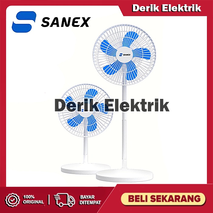 KIPAS ANGIN BERDIRI SANEX 14 INCH SSF-1421 STANDFAN DUDUK