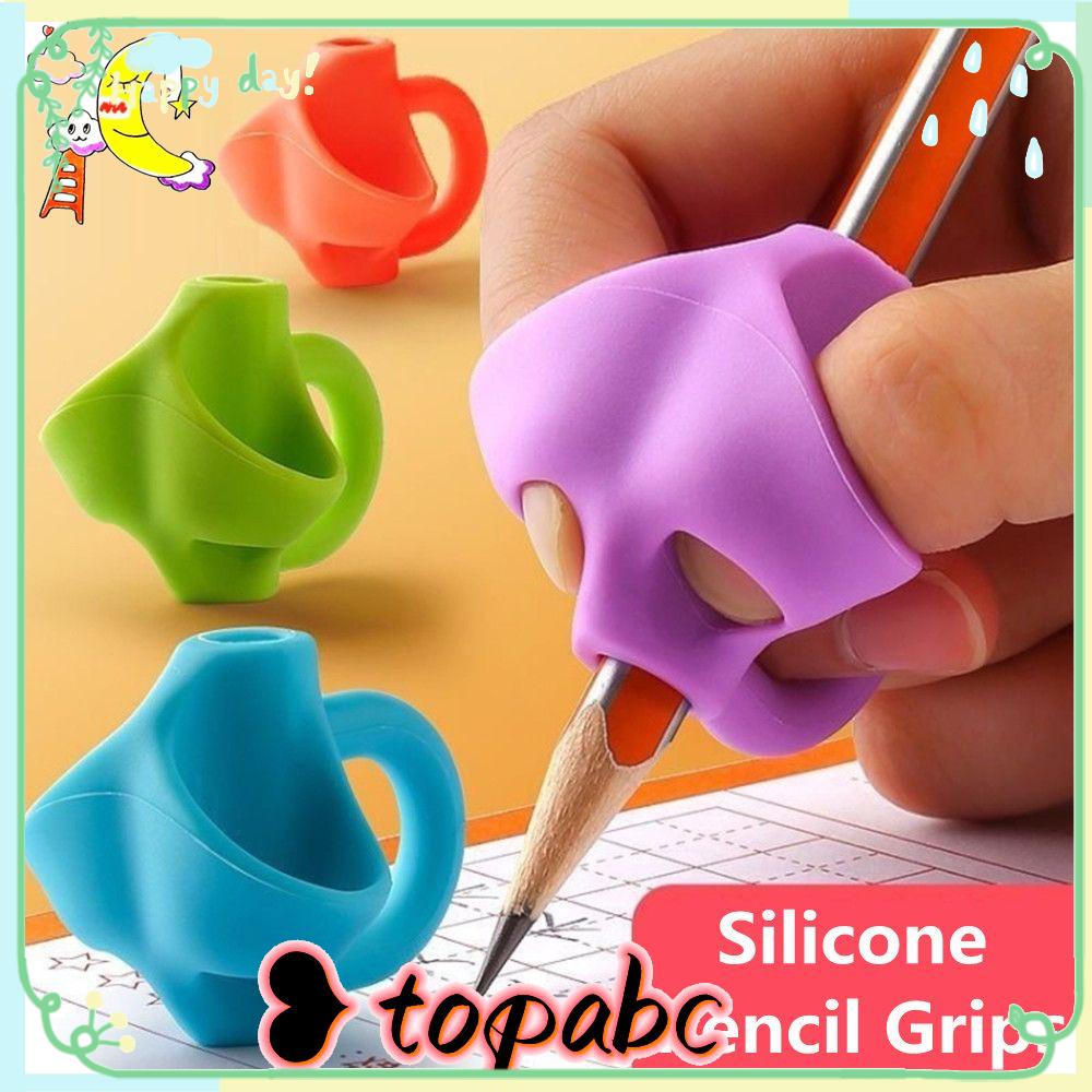 Top Silicone Pencil Grips Training Handwriting Pen Holder Alat Bantu Menulis Grip