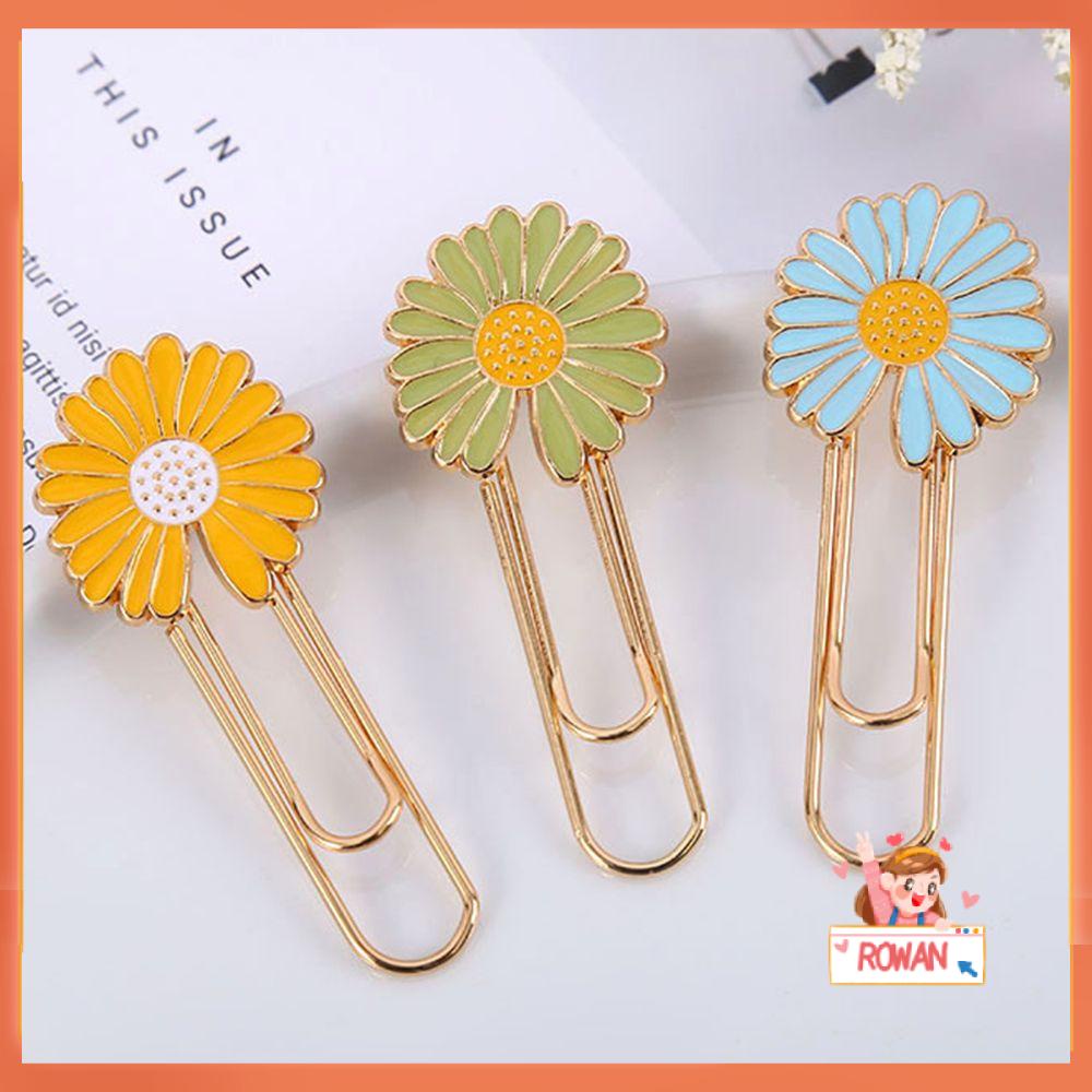 R-flower Paper Clips Stationery School Organizer Tempat Klip