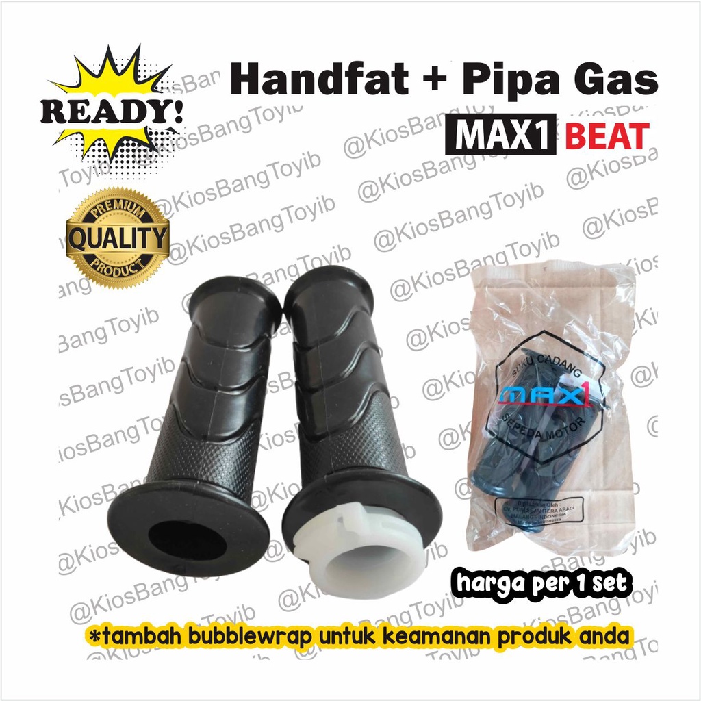 1pasang Handfat + Pipa Gas Handgrip Assy Honda BEAT (max1)