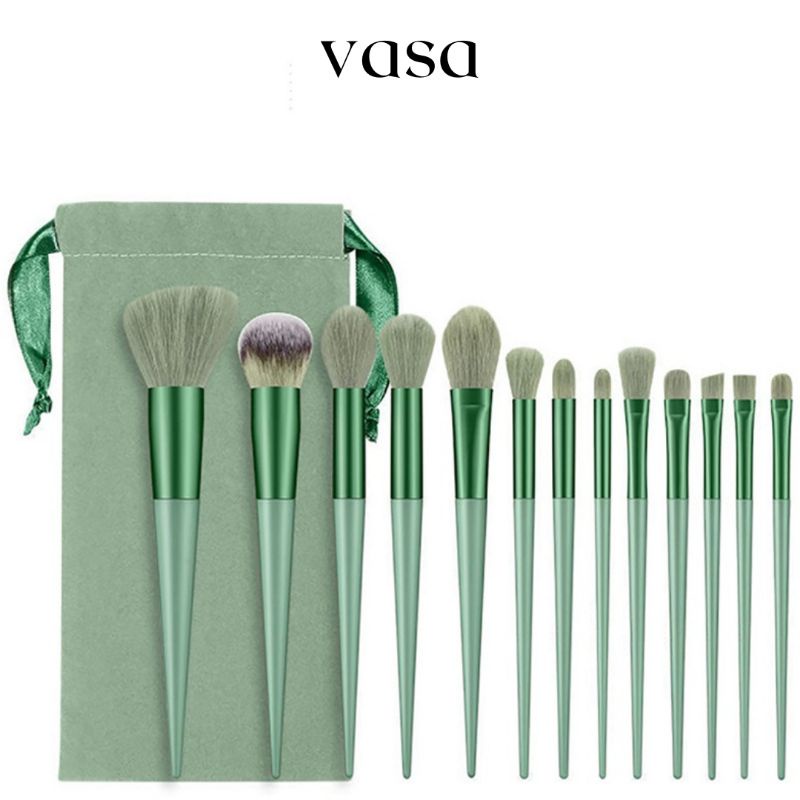 Kuas Makeup 13set Brush Makeup Free Pouch Super Lembut