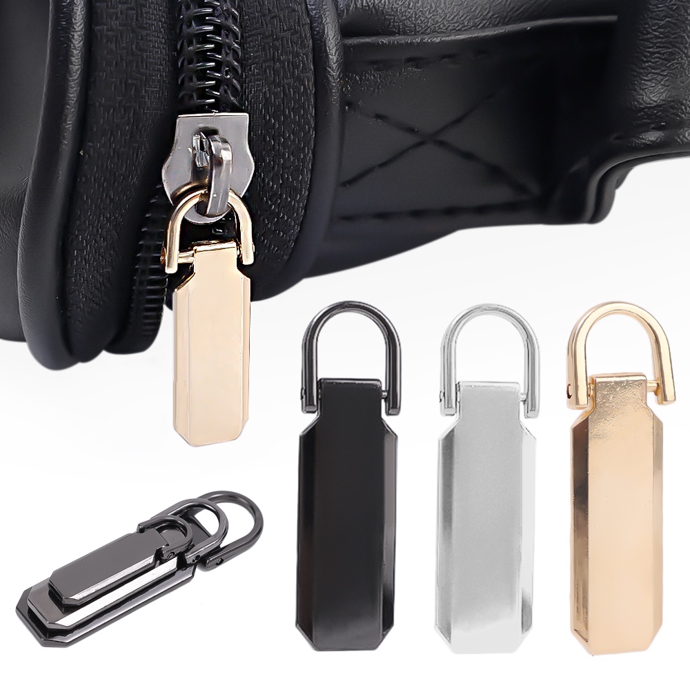 [Top Picks] Detachable Zipper Pull Tabs Metal Zipper Handle Zipper Pull Perbaikan Pengganti Pakaian Koper Jaket Ransel Boots Dompet Mantel