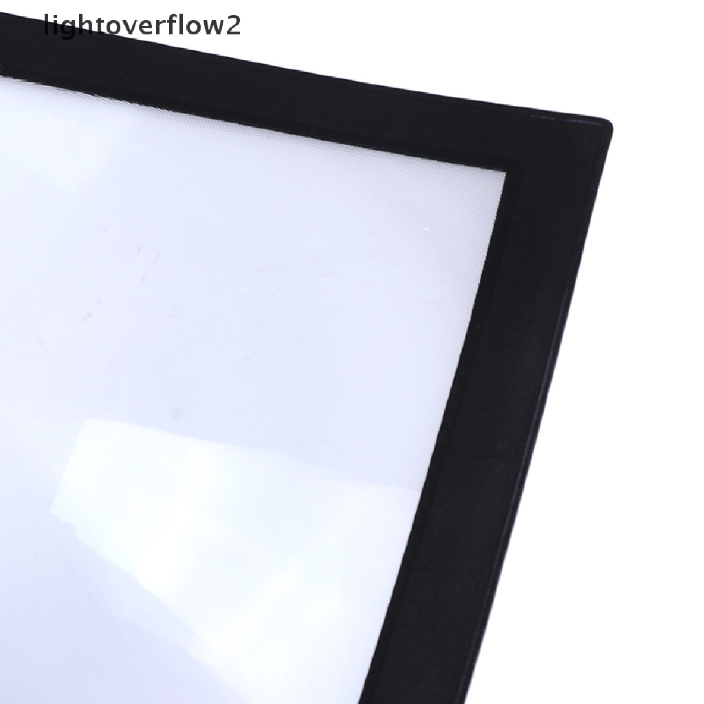 [lightoverflow2] Perlengkapan Rumah Kantor A4 Kaca Pembesar Lembaran Besar Lensa Alat Bantu Baca Untuk Membaca [ID]