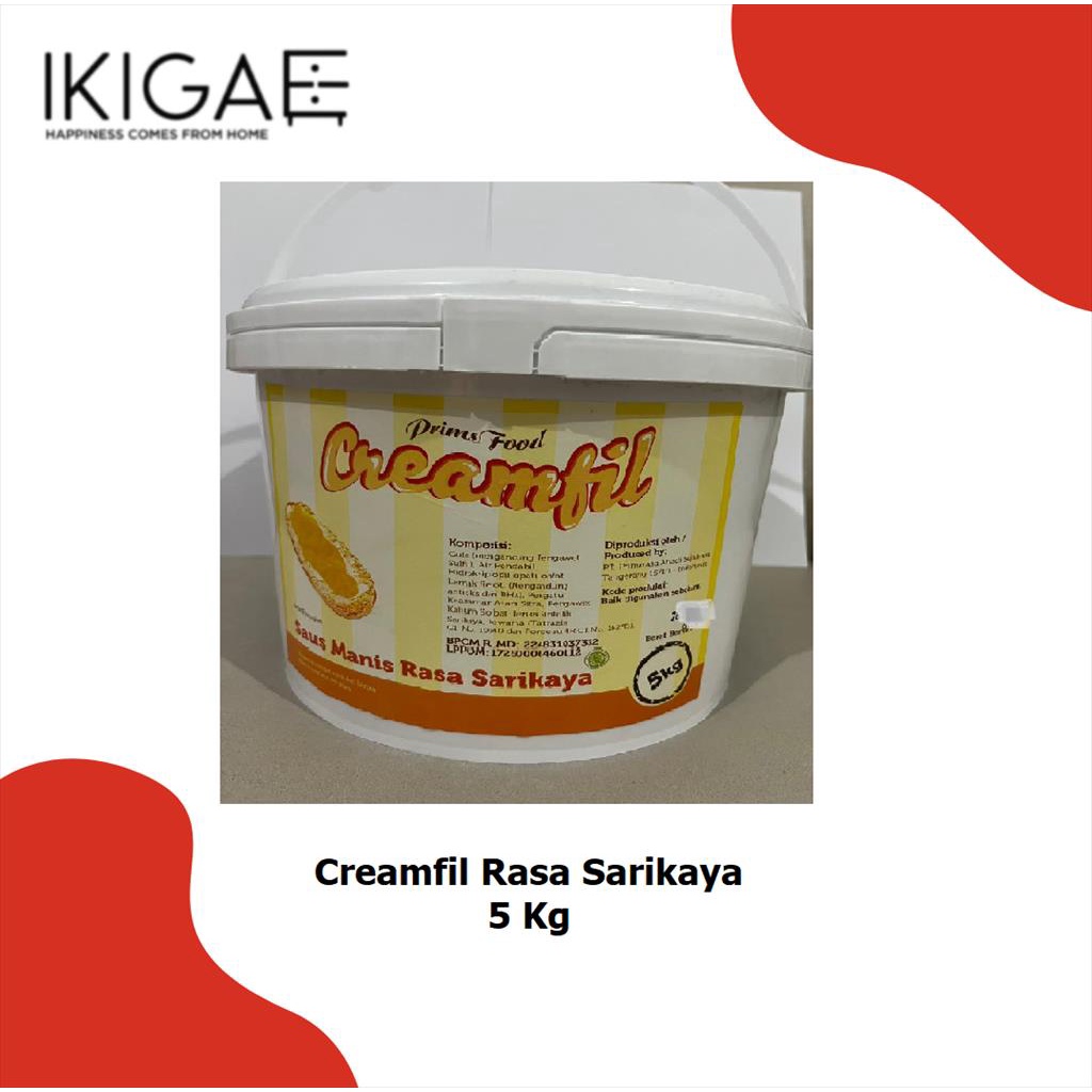 CREAMFIL RASA SARIKAYA / PRIMS FOOD / GOLDENFIL / SRIKAYA 5 KG