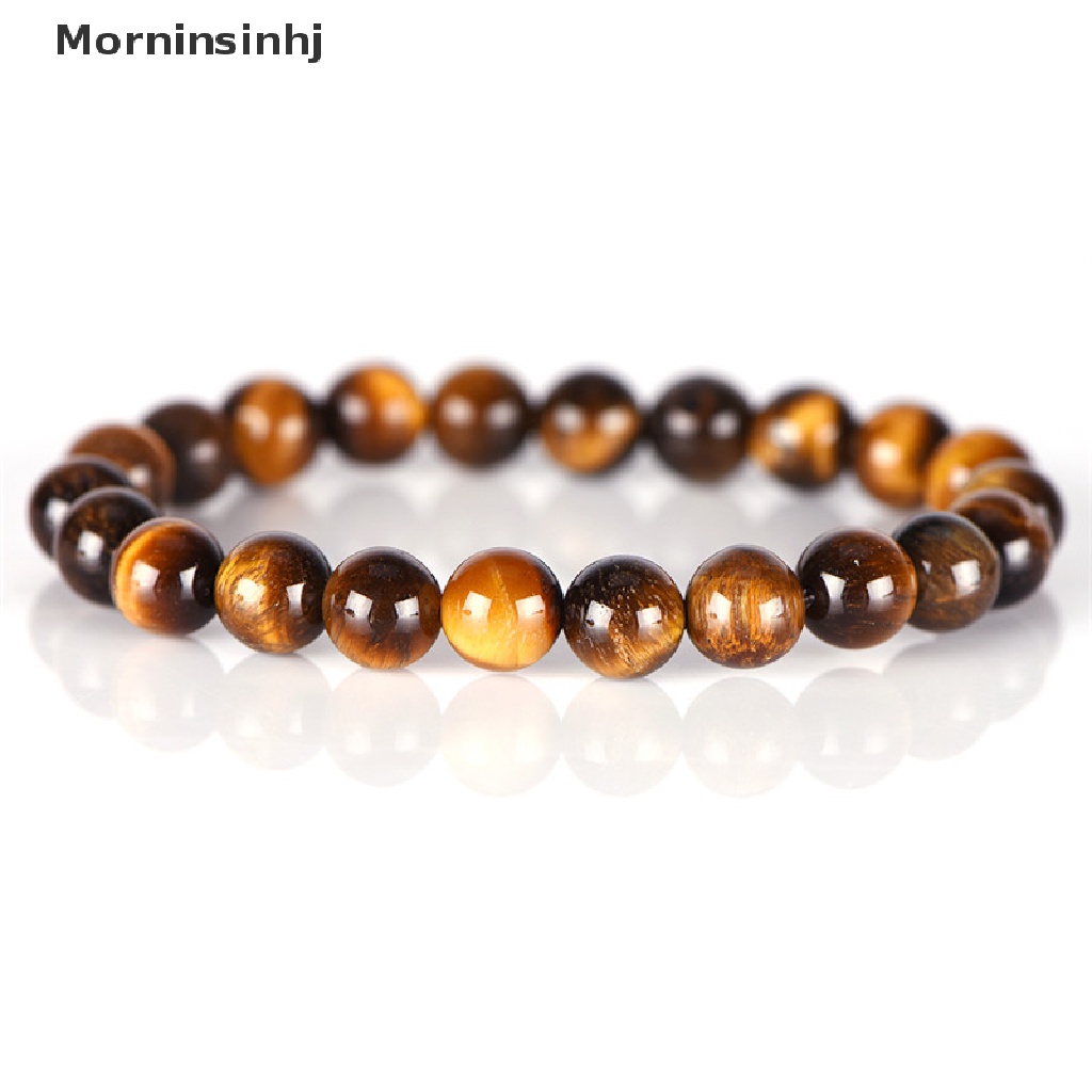 Mornin Batu Tiger Eye Alami Beruntung Bless Beads Pria Wanita Perhiasan Gelang Bangle Chic id