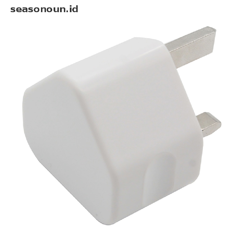 Seasonoun Colokan Dinding Universal UK Power 3pin Adapter Charger Dengan 1per2 /3 Port USB Charging Untuk Ponsel Tablet Portable Charger Dinding Mini.