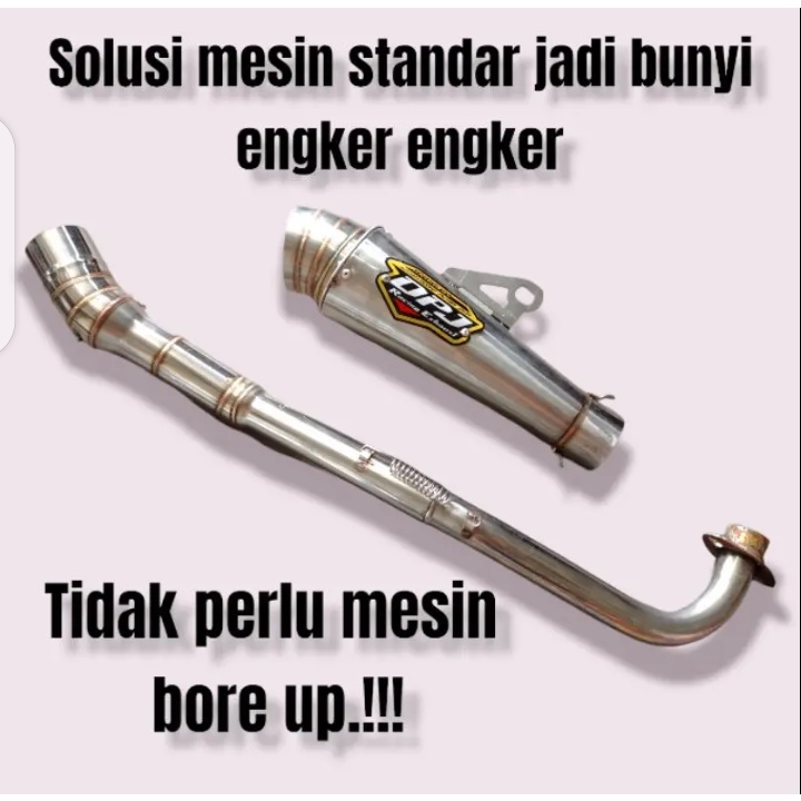 knalpot racing dpj model jiksaw inlet 50mm bebek jupiter z vega zr r new lama bukan dos ori original