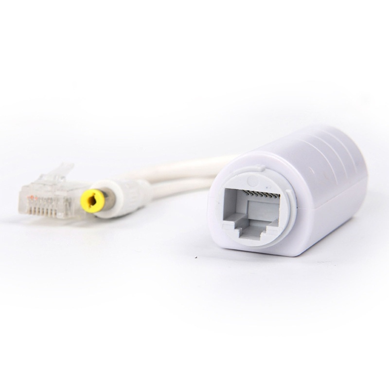 Adaptor Power Over Ethernet Splitter zzz 48V Ke 12V 100Mbps Untuk IP Kamera