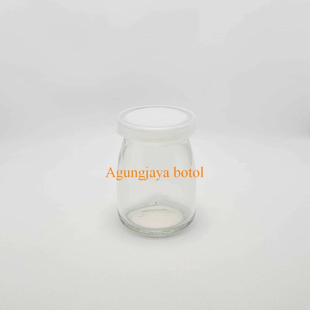 Jar Kaca 100 Ml Jelly Pendek Clear Tutup Plastik /  Jar Kaca / Jar  / Jar Madu / Jar Selai / Jar Jel