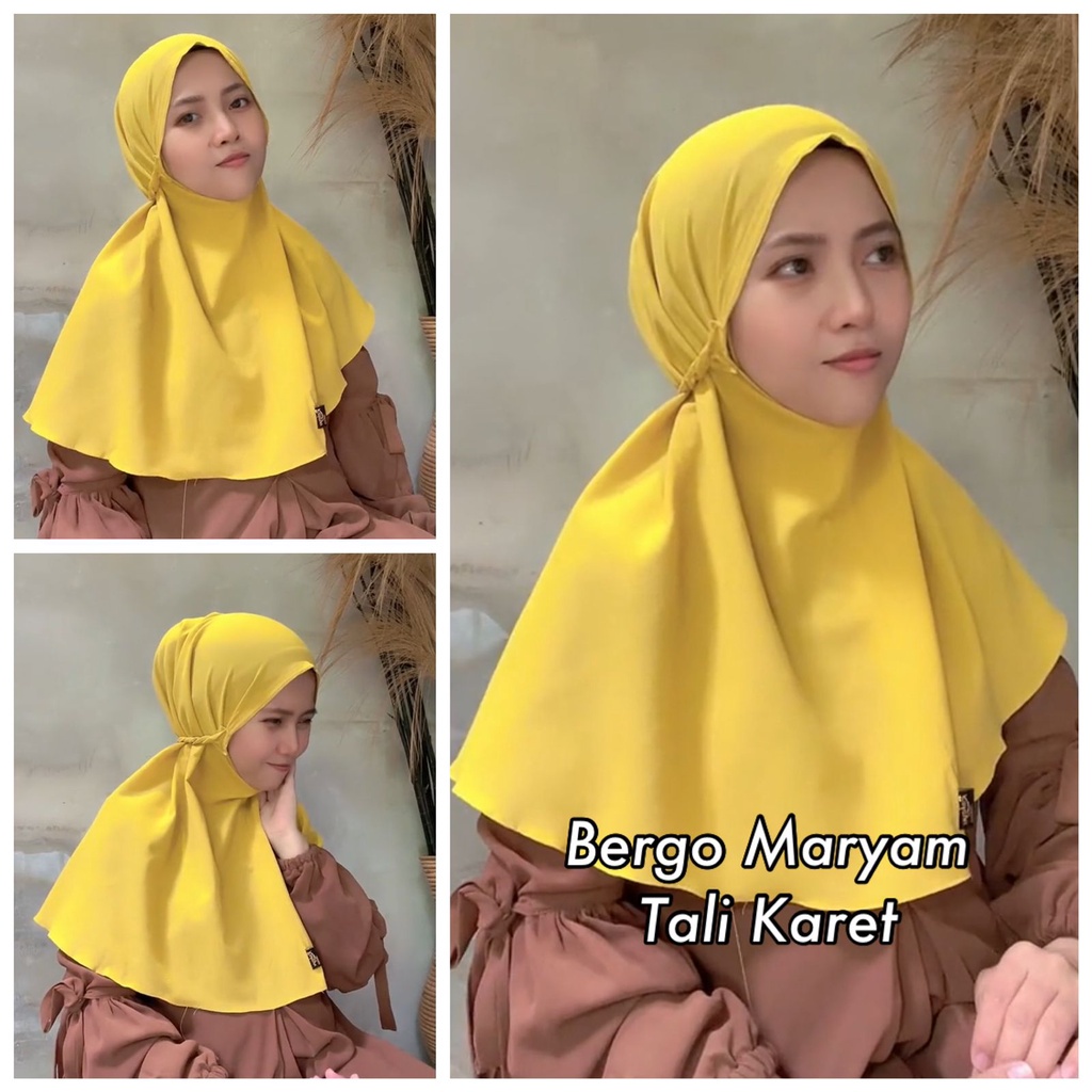 Jilbab Instan Bergo Maryam Tali Karet BY ATHIRTEXTILE