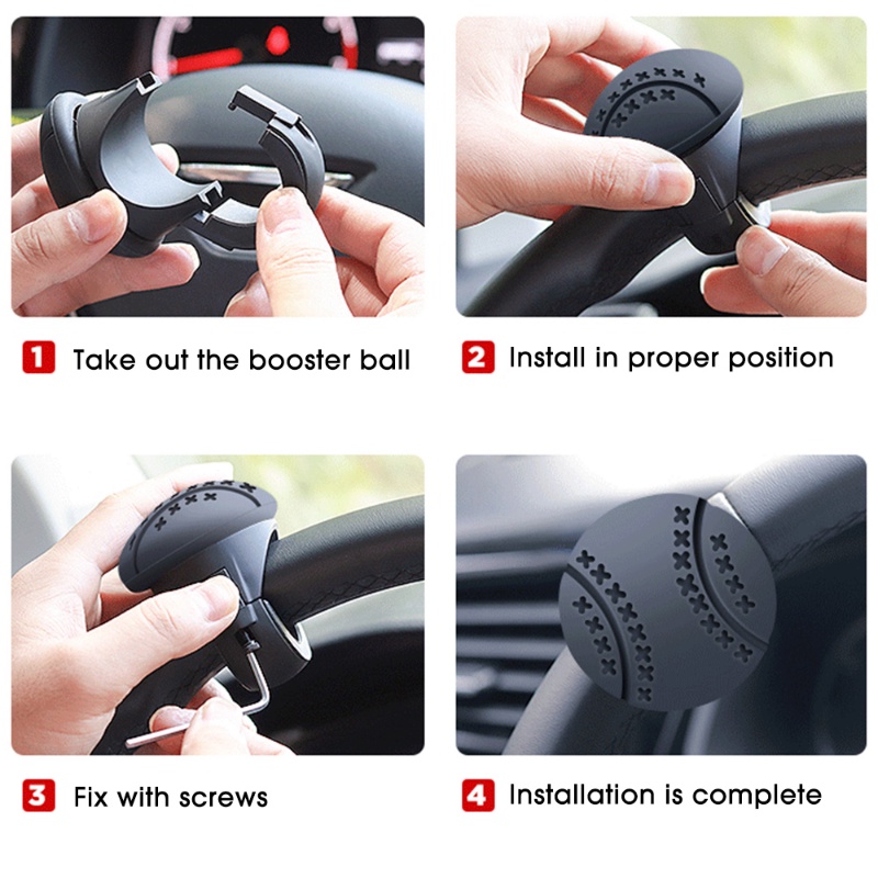 Setir Otomatis Power Steering Ball Spinner Knob Sambungan Rotasi 360derajat Hemat Tenaga Kerja Satu Tangan Booster Kemudi Kemudi Kemudi Kemudi Kemudi Kemudi Mobil Booster