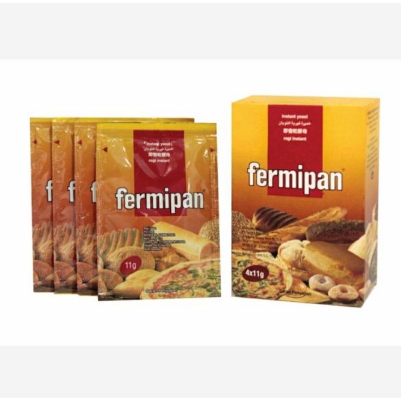 

pembuat kue FERMIPAN RAGI SACHET 11GR - FERMIPAN INSTANT DRY YEAST 11G