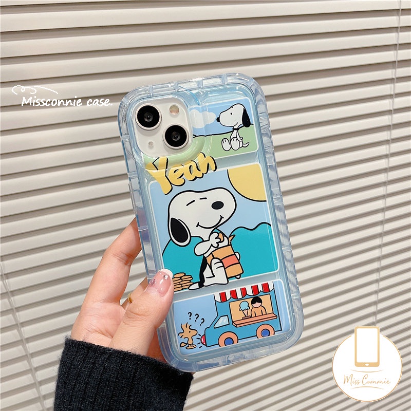 Casing Snoopy Lucu Realme C25 C33 C55 C53 C30 C11 2020 7i C17 9i C20 C12 5 C35 C11 2021 C25Y C25s 6i 5i 5s C20A C3 C15 C21Y C1 C2 Kartun Charlie Brown Airbag Shockproof Soft Cover