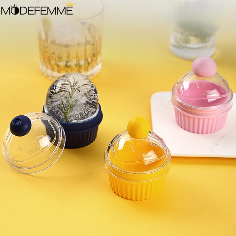 Cake Ice Hoki Forming Cup Easy-Demoulding Juice Ball Mould Food Grade Silicone Ice Ball Mold Model Pembuat Es Sederhana Praktis Untuk Rumah Pub Milk Tea Shop