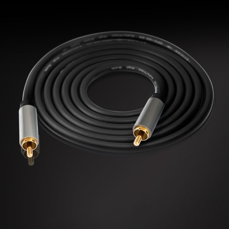 Zzz RCA Kabel Coaxial Digital RCA Male to Male SPDIF Digital Stereo Cable Kabel RCA Untuk Home Theater HDTV