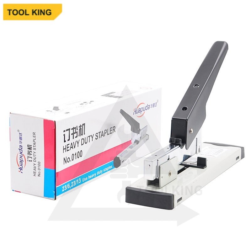 Heavy Type Metal Stapler Bookbinding Stapling 120 Sheet Capacity Office Tools Fit Staples - 23/13, 23/10,23/8