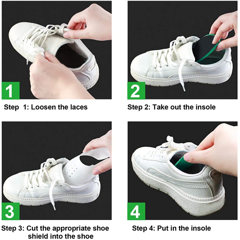 Shoe Shield Protector Anti Crease Sneakers Pelindung Sepatu Sneakers Anti Sneakers Tertekuk Pelindung Sepatu Sneakers Aksesoris Sepatu Sneakers Insole Sepatu Sepasang