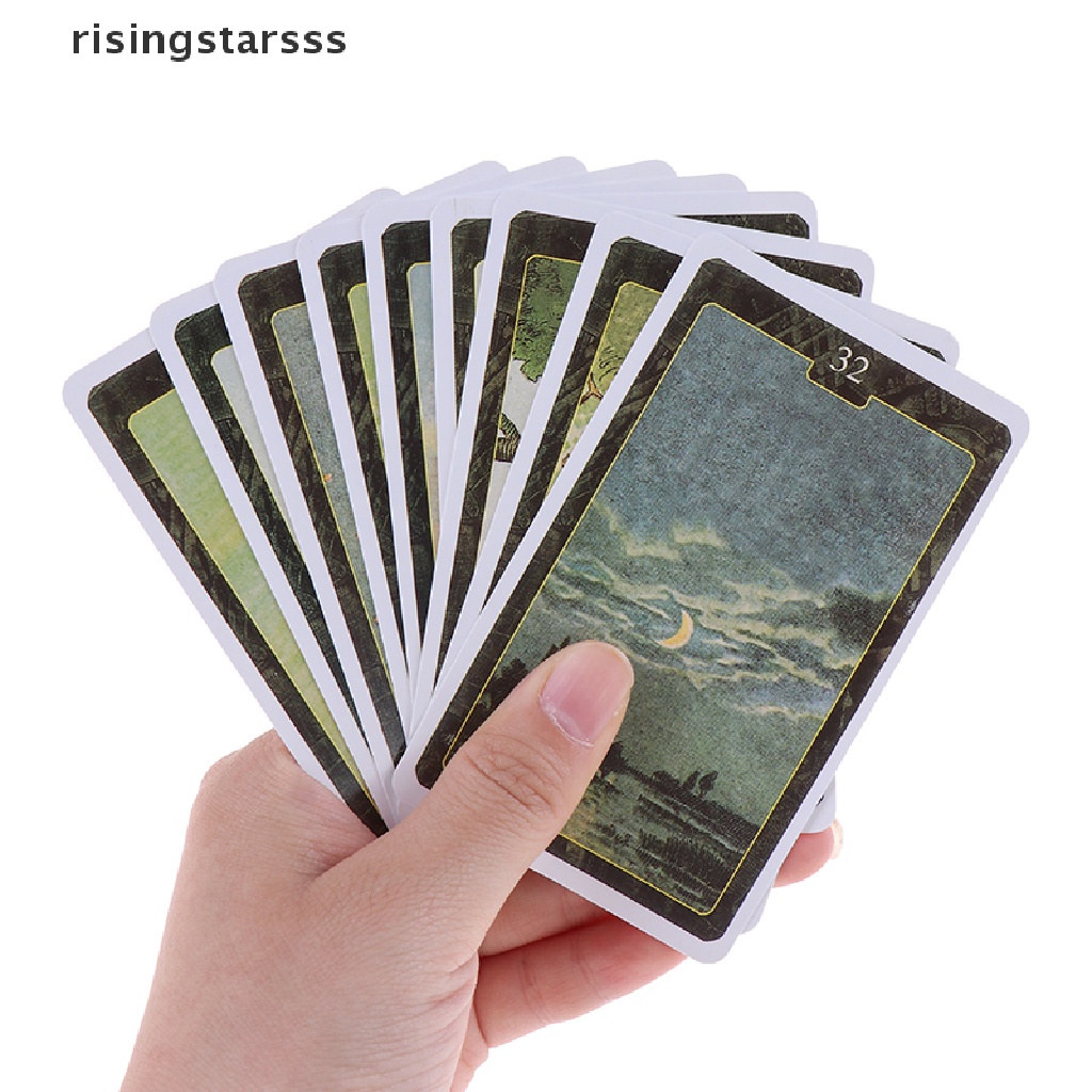 Rsid Span-new 36Pcs /box Kartu Lenormand Oracle Versi Inggris Board Game Tarot Deck Cards Jelly