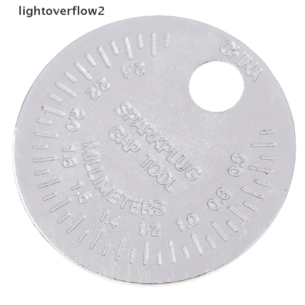 [lightoverflow2] Spark plug gap gauge Alat Ukur Tipe Koin 0.6-2.4mm range spark plug gage [ID]
