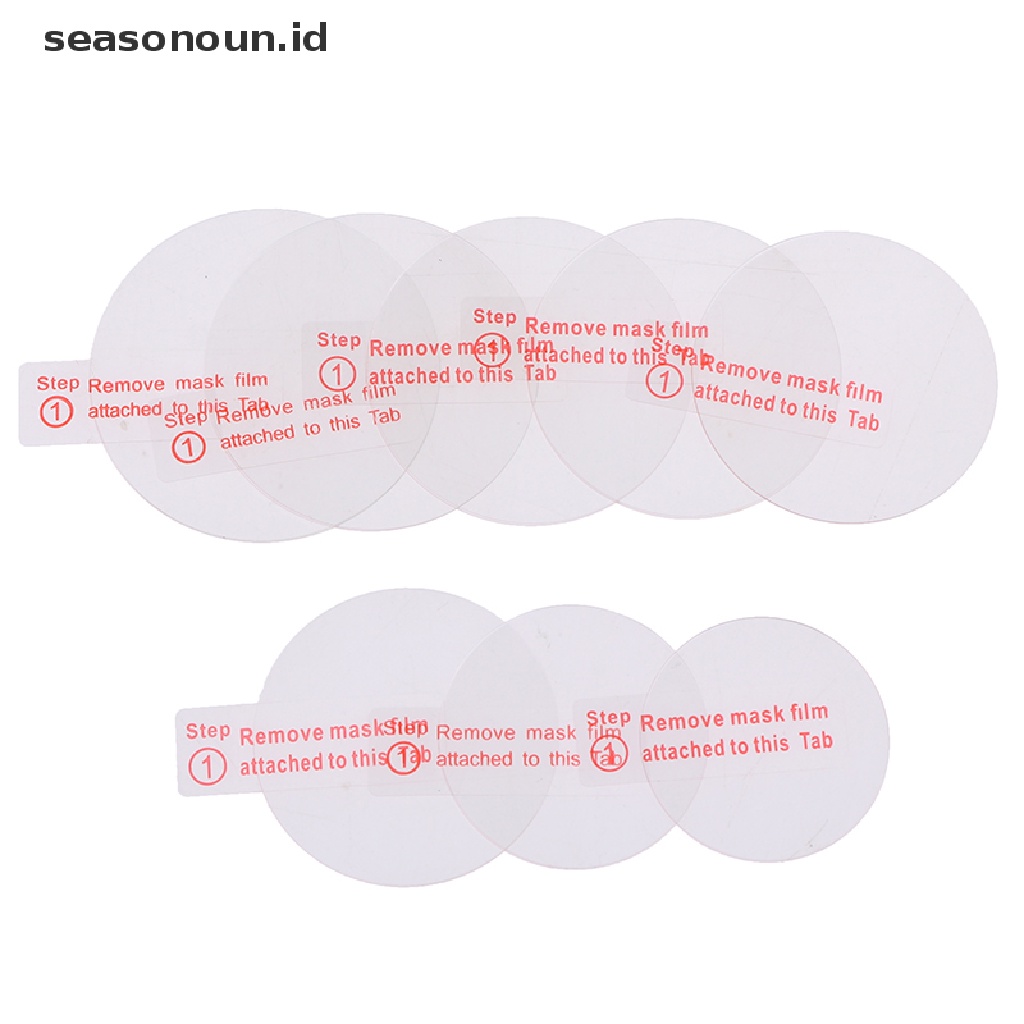 Seasonoun 1pc Pelindung Layar Tempered Glass Untuk Jam Tangan Bulat28.30.34.35.36.37.38/40mm.