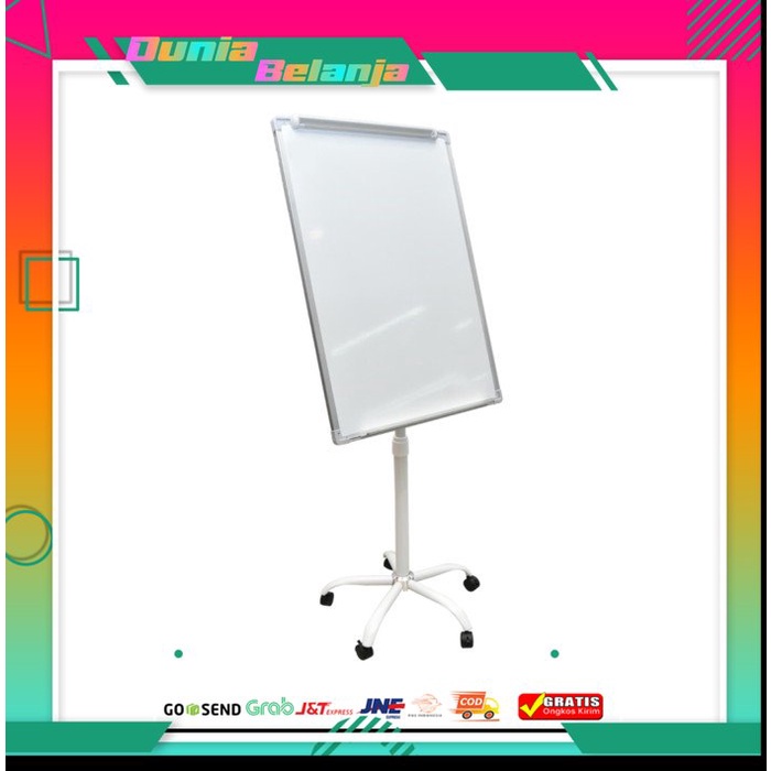 

Papan Tulis Berdiri 70 x 100 Cm papan tulis alumunium dengan roda