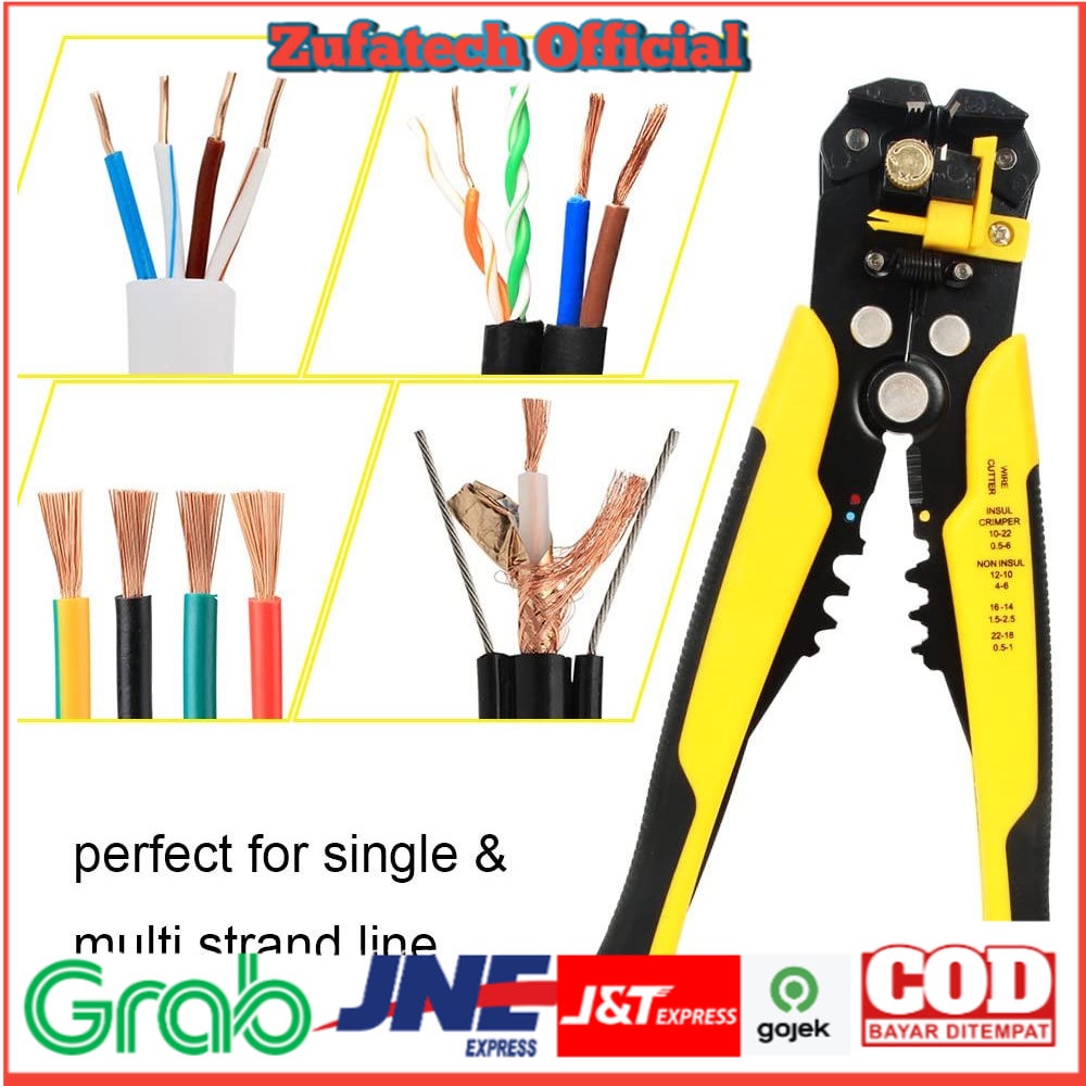 Tang Kabel Multifungsi Wire Cutter Pliers - Yellow - 7ROT0IYL