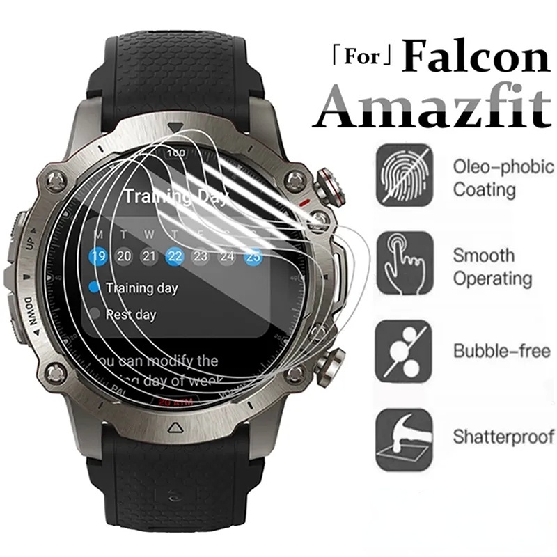 Ultra-clear Smartwatch Aksesoris Cakupan Penuh Menonton Film Laminasi Tangguh Tempered Glass Film Pelindung Transparan Menonton Film Lembut Untuk Huami Amazfit Falcon