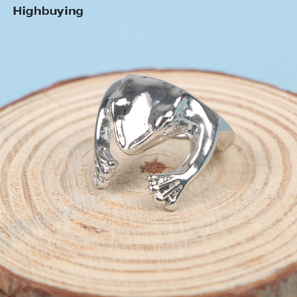 Hbid Vintage Kodok Cincin Wanita Perak Retro Kepribadian Adjustable Punk Jewelr Ring Glory