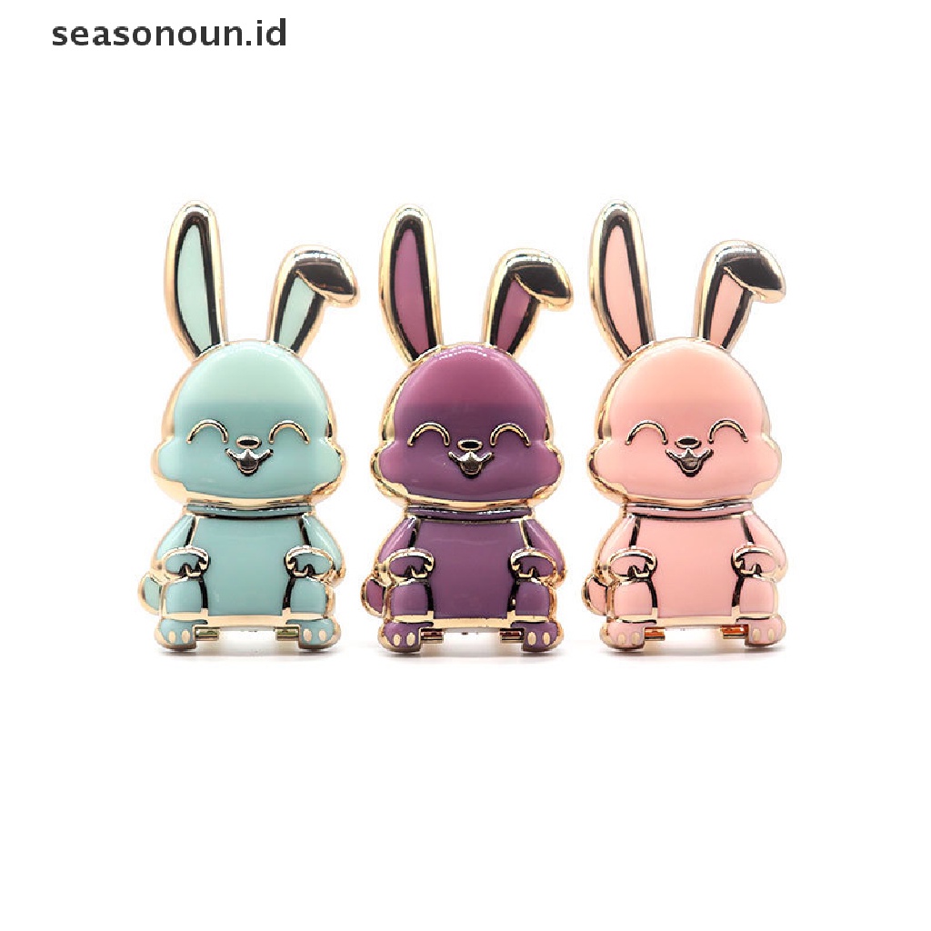 Seasonoun Foldable Rabbit Universal Smart Tok Phone Holder Griptok Dukungan Untuk Smartphone Grip Tok Folding Finger Stand Socket.