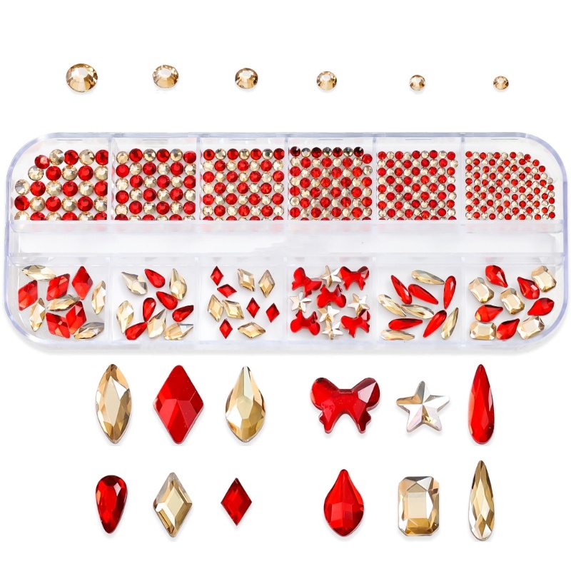 Siy Clear Nail Art Rhinestones Clear Galss Kuku Permata 3d Glitter Nail Art Dekorasi Perhiasan Kuku Datar Kembali Kuku Kristal