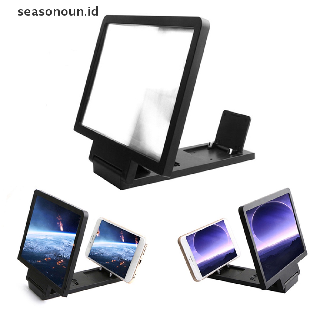 Seasonoun 3D Enlarged Screen Mobile Phone Amplifier Magnifier Holder Handphone  .