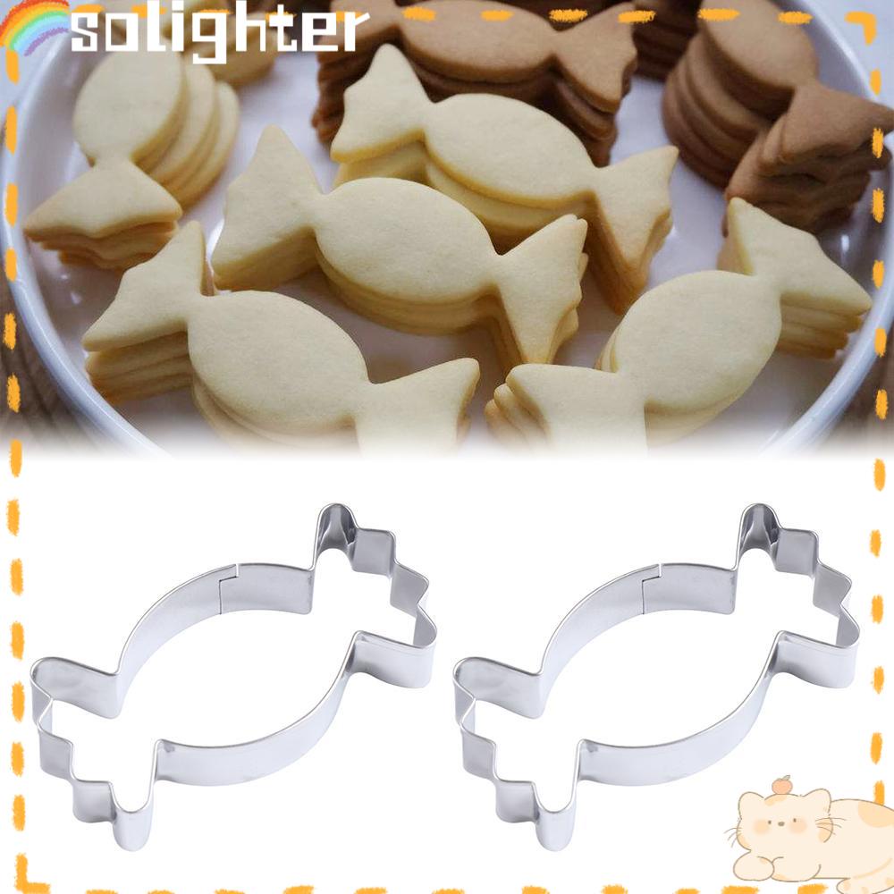 Solighter 1/2PCS Easter Cookies Cutter DIY Baking Pastry Alat Cetakan Kue Sugarcraft