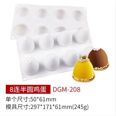 Cetakan Silikon Telur Paskah Easter Egg Mousse Cake Coklat Puding Baking Silicone Grinder