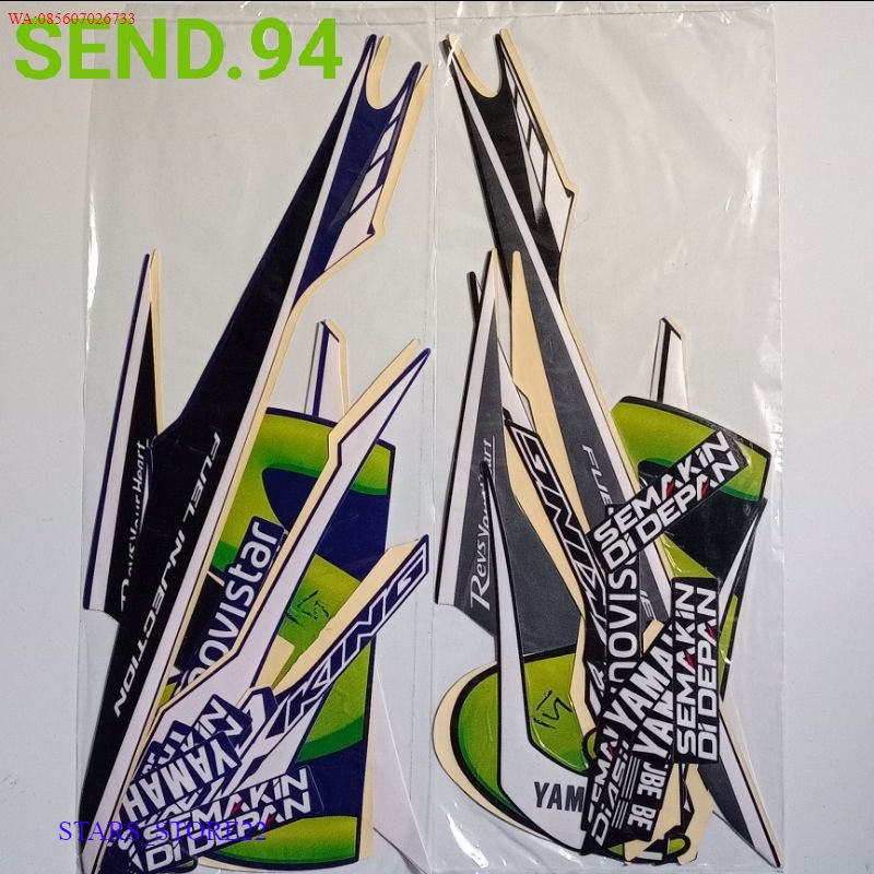 (ORI) striping sticker Yamaha Jupiter MX KING Movistar 2015 2016